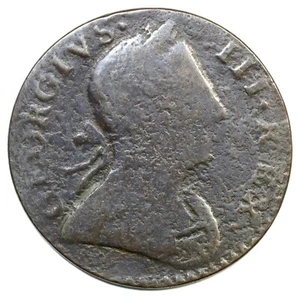 1776 George III Machin's Mills koloniale Kupfermünze - Bild 1 von 2