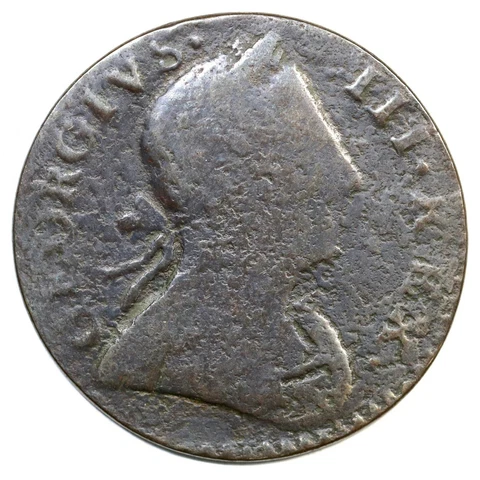 1776 George III Machin's Mills Colonial Copper Coin Cover