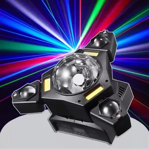 Triangle Beam Moving Head RGB Laser Magic Ball Strobe DMX512 Disco Stage Lightin - Picture 1 of 9