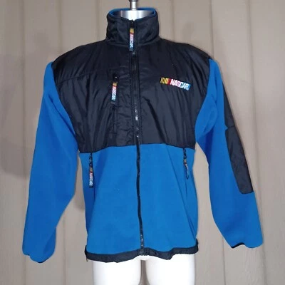 Casaco masculino NASCAR Essex azul médio preto carro de corrida clima quente frio - Imagem 1 de 4