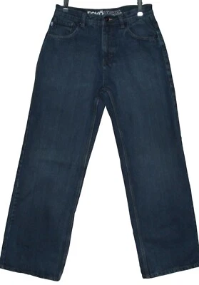 Jeans masculino ECKO UNLTD 18 x 30" azul perna larga reta - Imagem 1 de 4