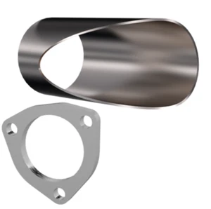 QTP 3in Weld-On QTEC DIY Cutout Pipe - Picture 1 of 2