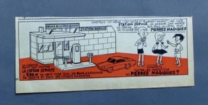 ALTE WERBUNG ADVERT CLIPPING 111017 TANKSTELLE MAGISCHE STEINE CONST - Bild 1 von 1