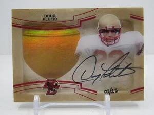 DOUG FLUTIE 2014 UD EXQUISITE AUTOGRAPH AUTO GOLD #3/25- PATRIOTS!! - Picture 1 of 2