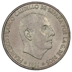 Espagne - 100 pesetas 1967 Francisco Franco - argent - KM.797 - Cal.11 - monnaie - Picture 1 of 2