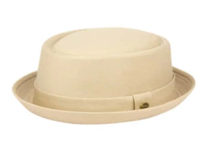 Men's Everyday Cotton All Season Porkpie Boater Derby Fedora Sun Hat - Picture 1 of 25