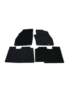 Fits Fiat Punto 2012-onwards Fully Tailored Deluxe Car Mats in Black - Picture 1 of 12