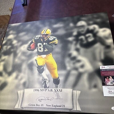 Desmond Howard Autografiado 20x24 Lienzo JSA Packers Super Bowl Jugador Más Valioso Foto 1 de 4