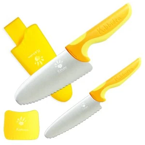 4 Pcs Kids Knife Set - Round Tip, BPA-free Stainless Steel Chef Knife for Rea... - Picture 1 of 6