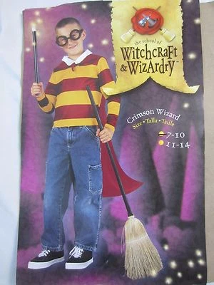 Camisa de Halloween Crimsom Wizard con Disfraz de Capa - Niño Talla 7-10 - C82  Foto 1 de 4