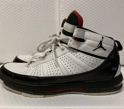 Tênis Jordan Flight Team: 395324-101 branco/preto vermelho Varsity (tamanho masculino 10.5) - Imagem 1 de 4