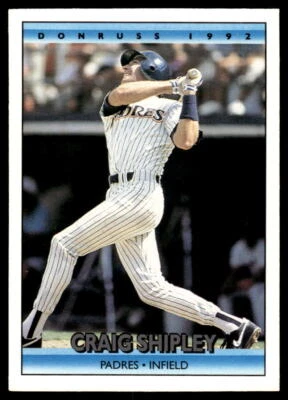 1992 Donruss  #667 Craig Shipley - San Diego Padres - Image 1 of 2