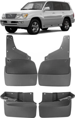 Genuine Front & Rear Molded Splash Guards Mud Flaps FOR 1998-2007 Lexus LX470 - Image 1 of 4