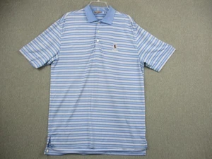 Peter Millar Polo Shirt Mens Medium Summer Comfort Golf Shoal Creek Stripe - Picture 1 of 9