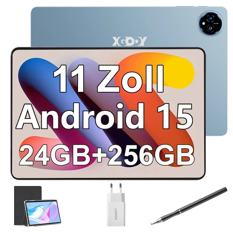 2025 11 Zoll Tablet Android15 24GB +256GB Tablet 5G WiFi Pad 8-Core Netflix Pad - Bild 1 von 1