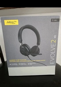 NEUF - Casque stéréo filaire Jabra Evolve2 40 (universel, USB-C) - Noir - Photo 1/4
