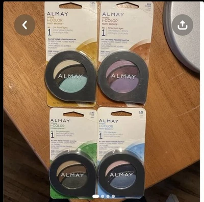 Almay Intense i-Color Powder EyeShadow #125, 130, 135, 160 New Lot Of 4 - Image 1 of 4