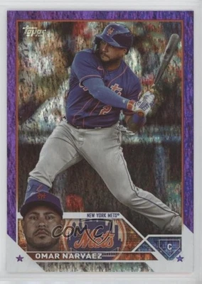 2023 Topps Update Purple Foil /799 Omar Narvaez Omar Narváez #US152 - Image 1 of 2