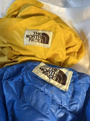 Винтажный коричневый спальный мешок Label the North Face Poly Mummy сделано в США 86 дюймов x 28 дюймов - Изображение 1 из 4