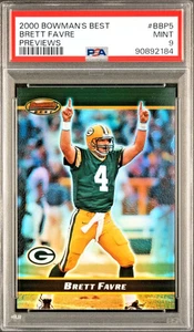 2000 Bowman's Best Previews PSA 9 #BBP5 Brett Favre Packers HOF π - Picture 1 of 2