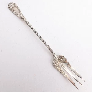 Chrysanthemum (1893) by Durgin Sterling Silver Cocktail Fork(s) Monogrammed - Picture 1 of 7