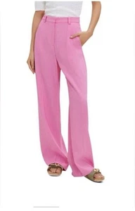 Maje Straight Leg Hose Pants Rose Rosa Weites Bein Damen Gr. EU 36 Neu mit Etikett - Bild 1 von 10