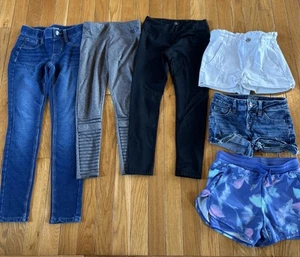 6 Pairs Justice Tommy Bahama All In Motion Sport Shorts Jeans Leggings Girl Sz 7 - Picture 1 of 13