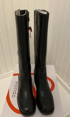 Bota Impermeable Mujer Blondo Christian, Hasta la Rodilla, Negra, Talla 9, NUEVA CON CAJA Foto 1 de 4