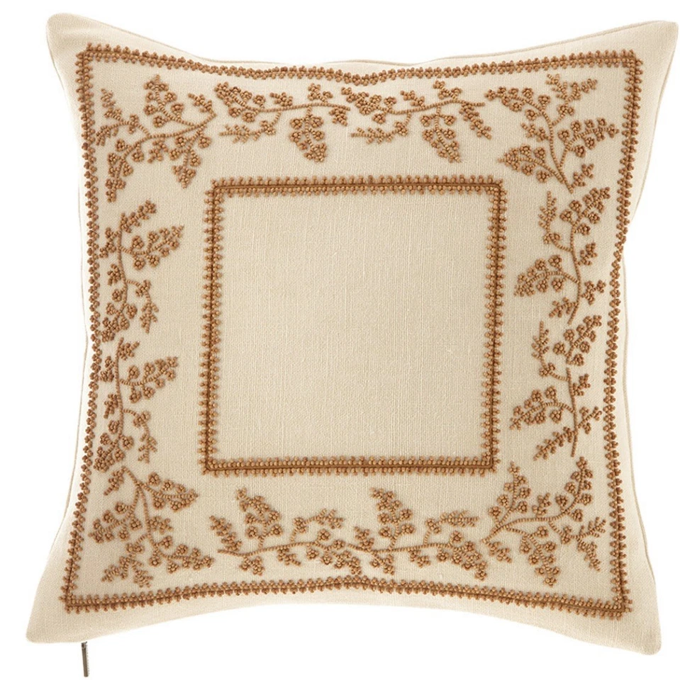 Ralph Lauren Roslyn 18x18 Deco Pillow Cream