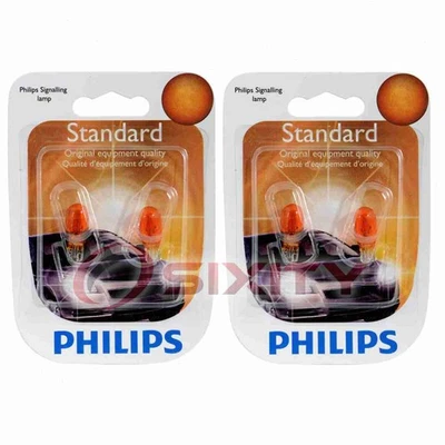 2 pc Philips Front Side Marker Light Bulbs for Pontiac Grand Prix 1988-1996 nf - Image 1 of 4