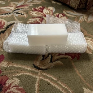 3 hochdichte weiße Polyethylen (HDPE) Kunststoffblöcke - Maße 2" x 3" x 6" - Bild 1 von 6