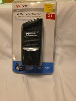 Nuevo, Inversor de Potencia CyberPower 150W con Cargador USB - Portavasos - Negro (a4) Foto 1 de 2