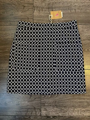 Ladies Joules Winter Autumn Skirt Size 10 Navy And White New With Tags - Image 1 of 4