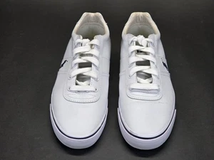 Ralph Lauren Polo "Hanford" Leather Sneakers, Low-Top, Lace-Up, Men's 9D, White - Picture 1 of 20
