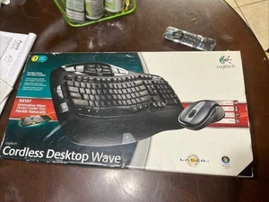 Logitech Cordless Desktop Wave Pro Keyboard and Laser Mouse - Picture 1 of 2