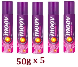 Moov Pain Relief Spray For Back Pain, Joint Pain, Knee Pain, Muscle Pain 50g x 5 - Picture 1 of 5