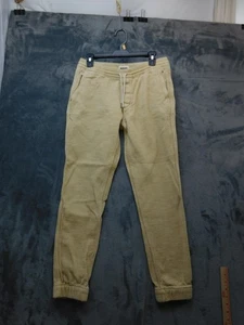 Taylor Stitch Pants Mens Small Beige Textured Organic Cotton Jogger Lounge - Picture 1 of 13