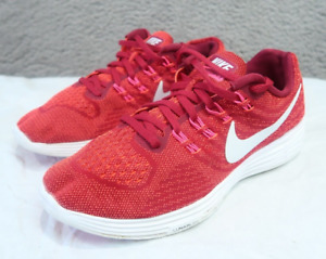 Nike Lunartempo 2 Trainers Womens Size UK 6.5 Red Gym Training Running Sneakers