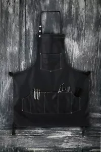 FACON PROFESSIONAL LEATHER HAIR CUTTING HAIRDRESSING BARBER APRON CAPE FOR SALON - Picture 1 of 9