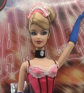French Barbie Dolls of the World French Barbie Doll & Feathery Cap, Gloves 2008 - Picture 1 of 2