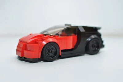 Chiron rojo y negro personalizado compatible con MOC y construido con ladrillos LEGO® reales Foto 1 de 3