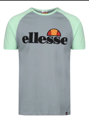 Mens Ellesse Classic Piave Crew Neck Raglan T-Shirt Retro Sports Top Casual Tee - Image 1 of 3