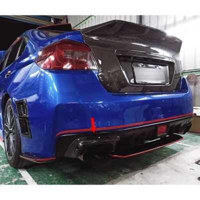 Carbon Fiber For Subaru WRX STI 4th Sedan Exterior Sedan Rear Exhaust Pipe Cover Foto 1 de 4