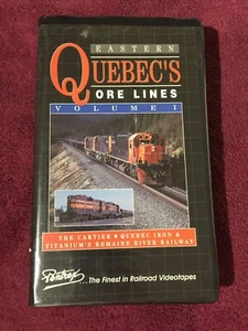 1993 Railroad VHS Canada Trains Eastern Quebec's Ore Lines Cartier Alco Romaine - Picture 1 of 4