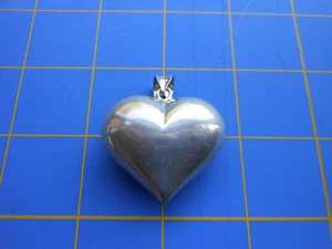 Colgante de corazón grande de plata de ley .925 - Imagen 1 de 5