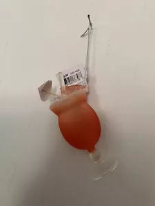 Brand New Glass Orange Daiquiri Christmas Ornament - Picture 1 of 5