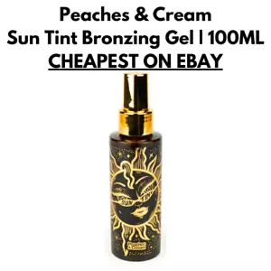 Peaches & Cream | Sun Tint Skin Tint | 100ml Bronzing Gel | CHEAPEST ON EBAY - Picture 1 of 4