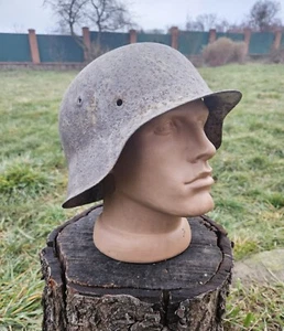 Original German Helmet M42 Relic of Battlefield From East Front WW2 - Picture 1 of 24