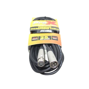 ProX 25 pies Cable de micrófono de audio premium XLR-F a XLR-M equilibrado - Imagen 1 de 5