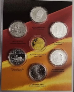 Sammlung 10 Euro Sterlingsilber Gedenkmünzen 2010 - Bild 1 von 5